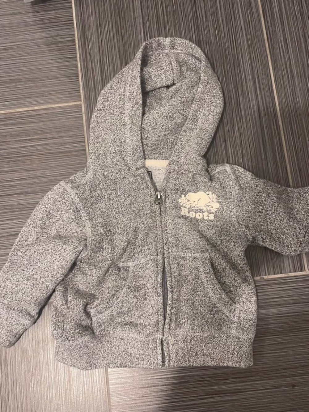 Roots Kids' Grey Marled Zip-Up Hoodie - 12-18m